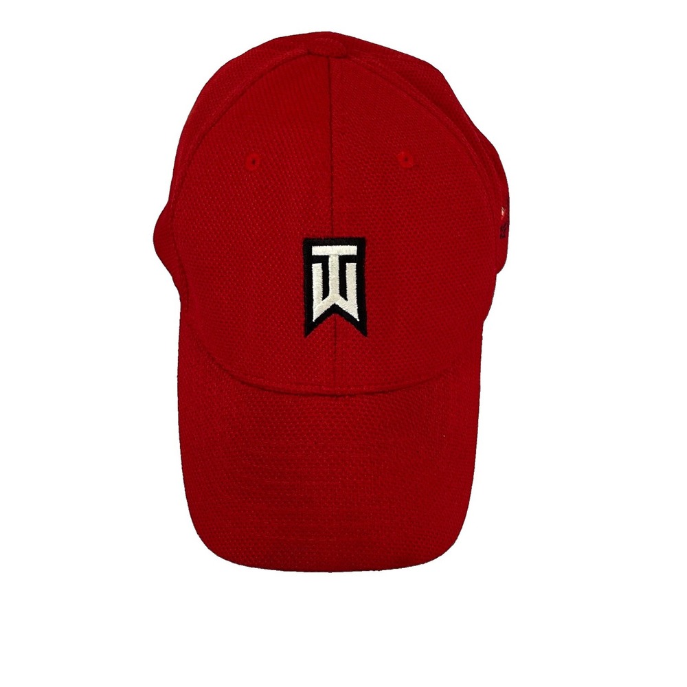 Nike TIGER WOODS Golf Hat Cap Mens L/XL FlexFit Red Harbour Town Golf Links